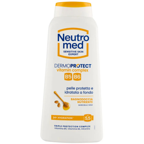 Гель для душу Neutromed Dermoprotect Vitamin Complex з мигдалем і медом, pH 5.5, 600 мл